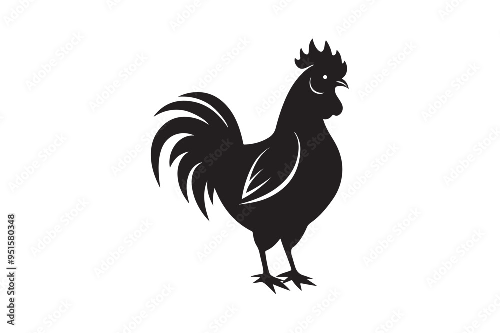 Chicken silhouette vector illustration, Chicken silhouette vector, Chicken silhouette line art Chicken silhouette vector illustration, Chicken silhouette vector, Chicken silhouette line art