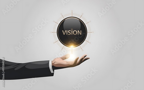 Vision logo and vission hologram photo