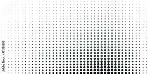 Background with monochrome dot texture. Polka dot pattern template. Background with black dots - stock vector dots basic background dots