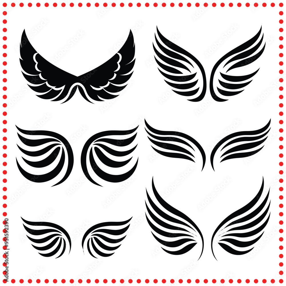 Winged Icons Perfect for Freedom of Expression, Spirituality, and Empowerment Projects Winged Icons Perfect for Freedom of Expression, Spirituality, and Empowerment Projects