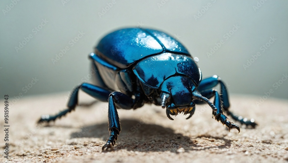 Naklejka premium blue beetle