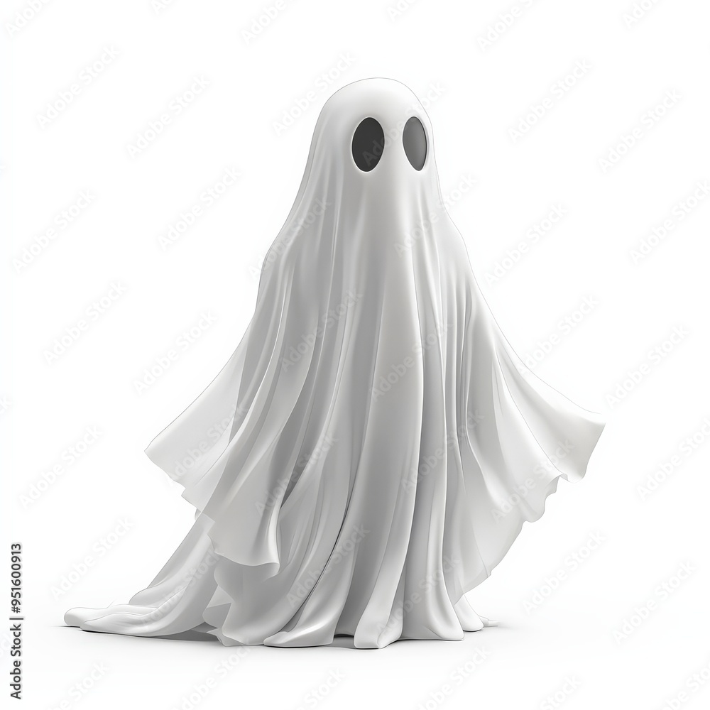 White Ghost Illustration. White Ghost Illustration.
