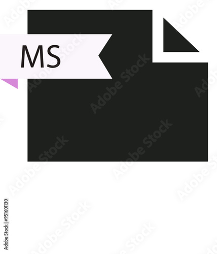 MS File format icon roe color fill