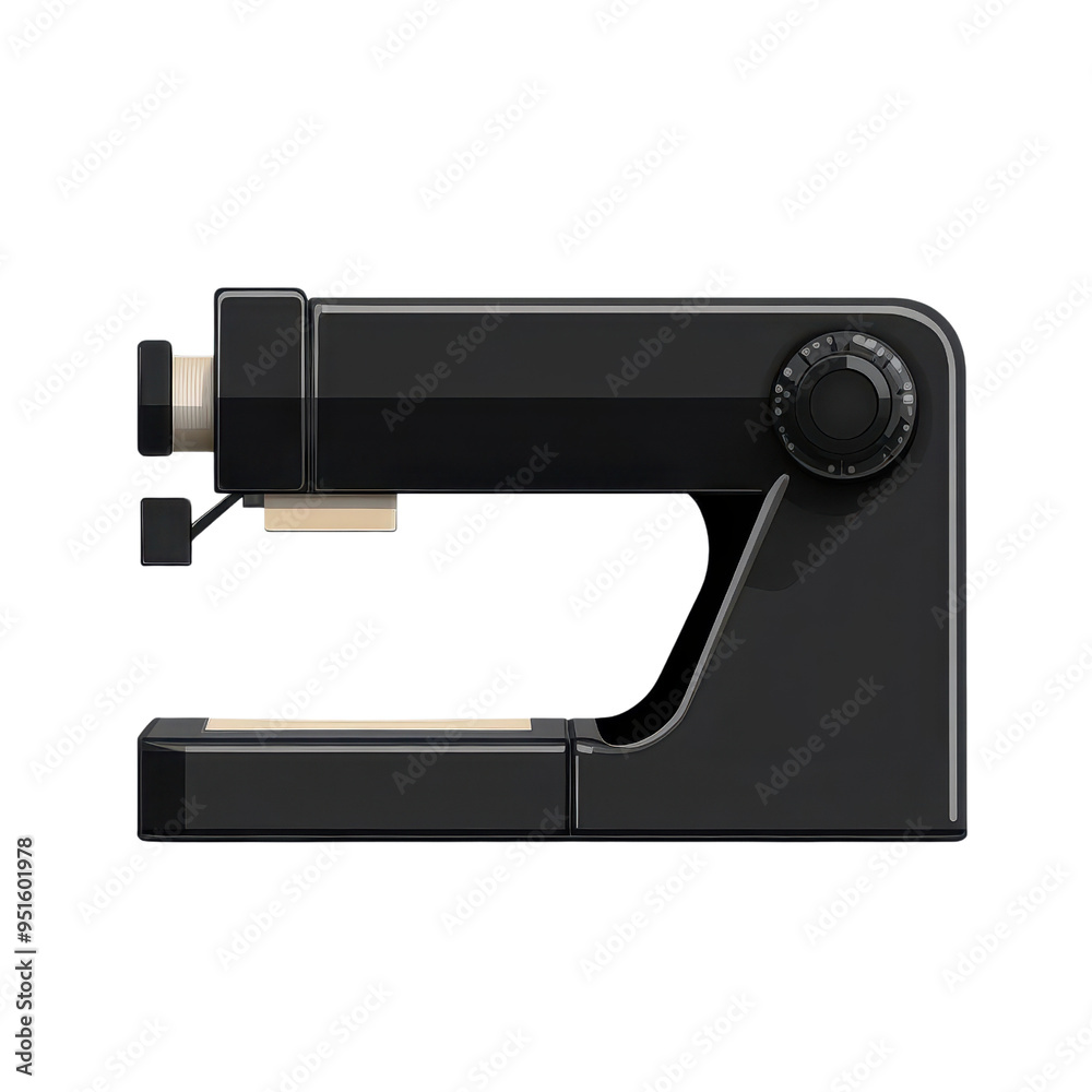 A sleek, modern black stapler designed for efficient stapling of documents at home or office. A sleek, modern black stapler designed for efficient stapling of documents at home or office.
