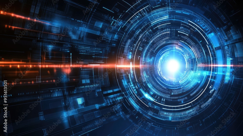 Future technology line background and light effect Future technology line background and light effect