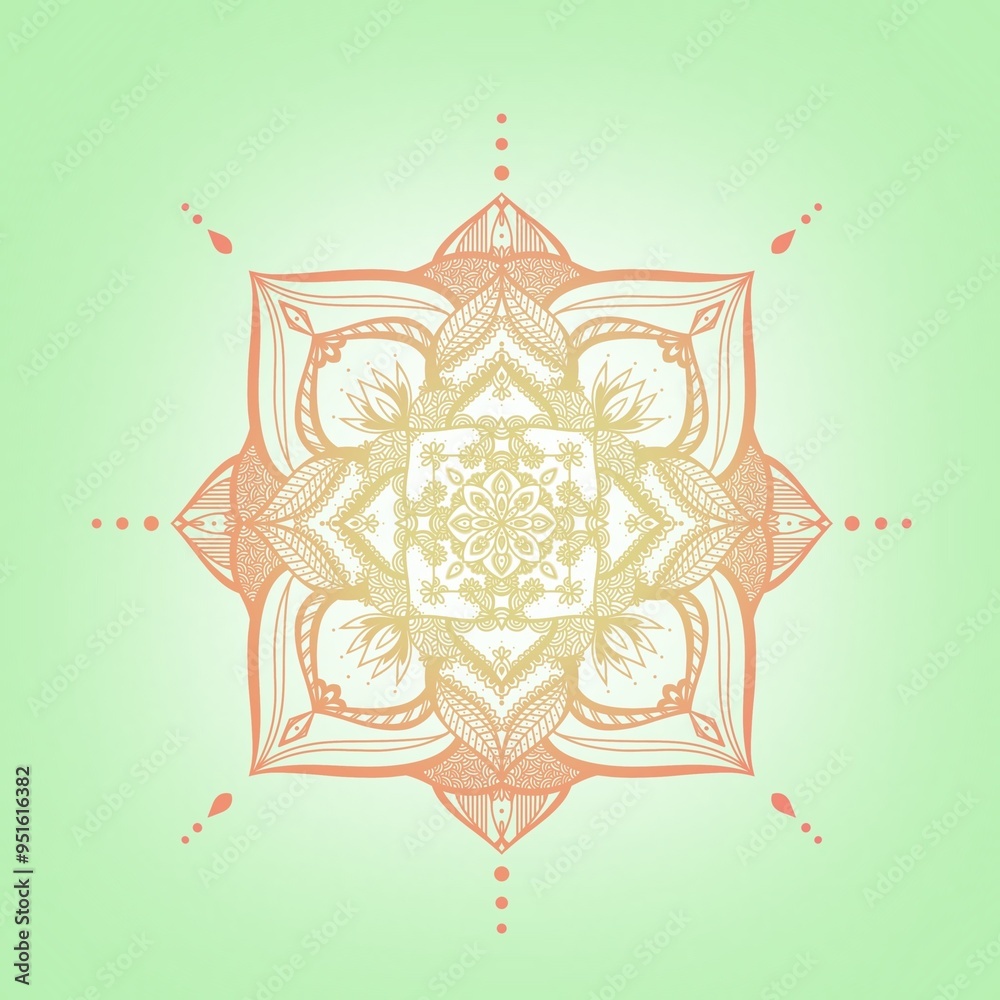 Mandala peace design of art on background .