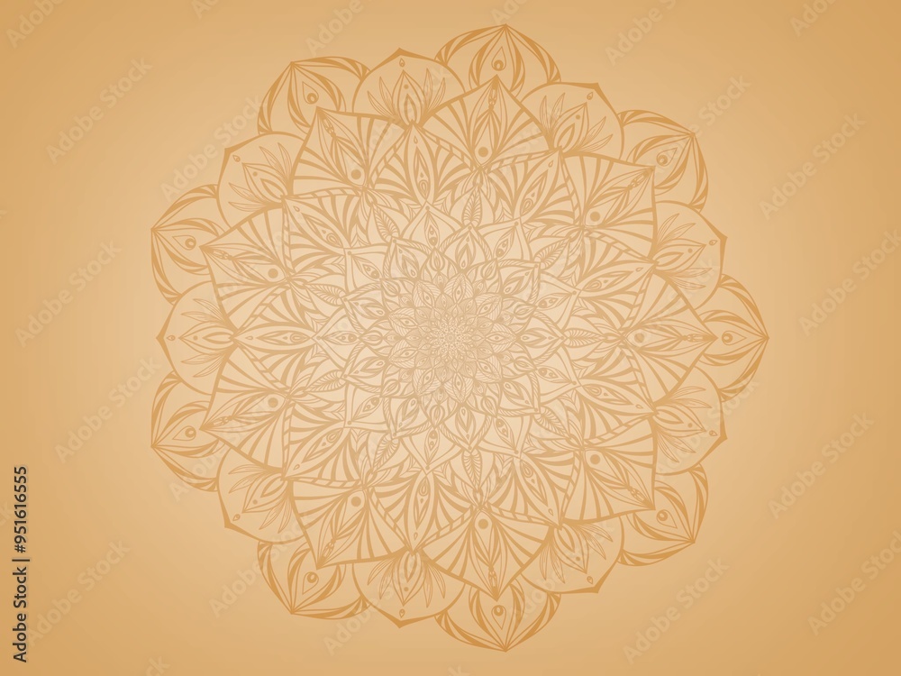 Mandala peace design of art on background .