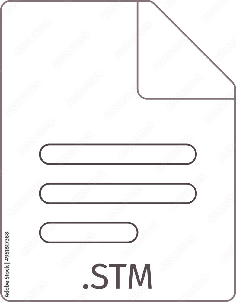 STM black empty outline doc icon STM black empty outline doc icon