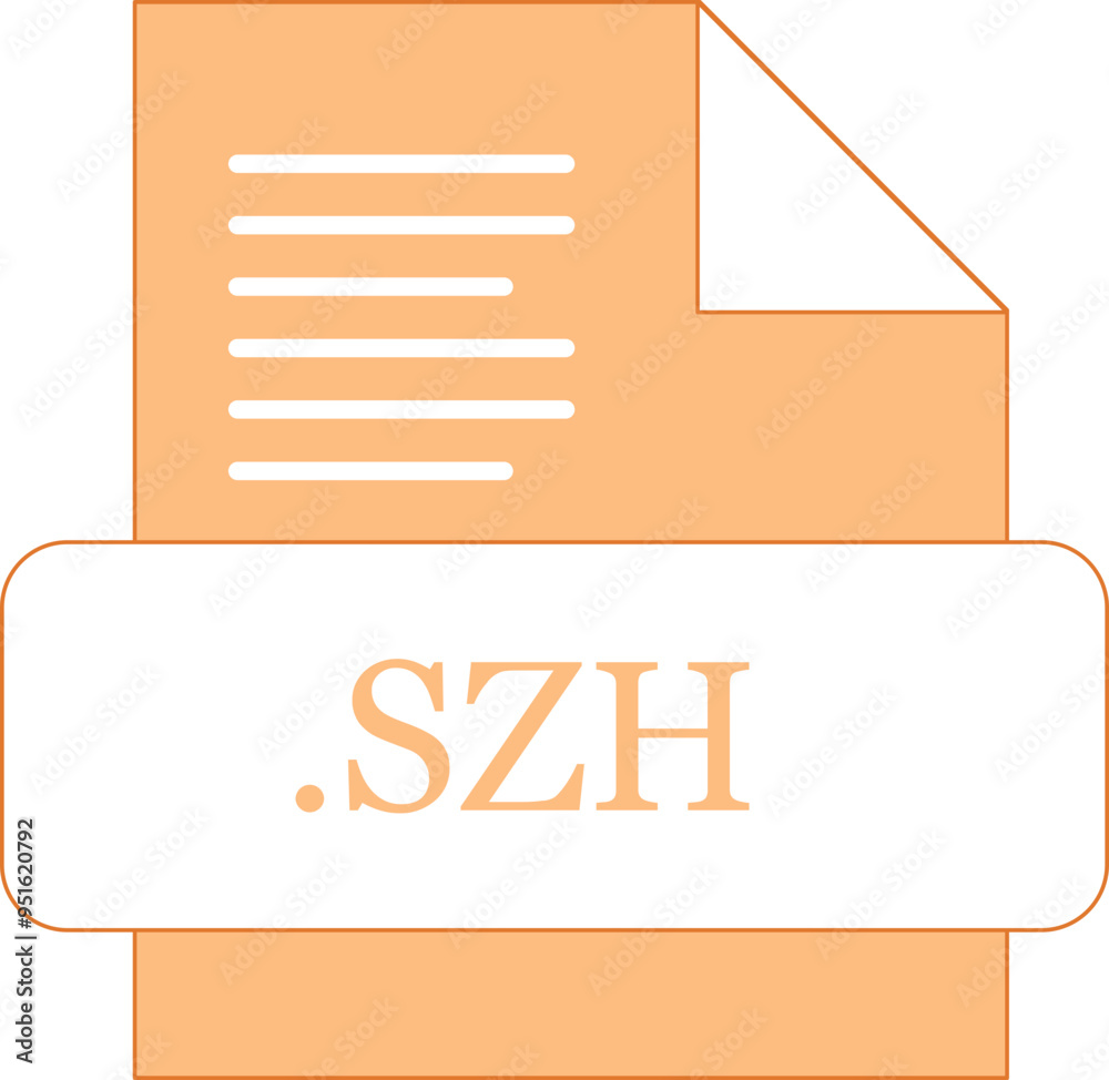 SZH File extension icon fill with minimal colors SZH File extension icon fill with minimal colors