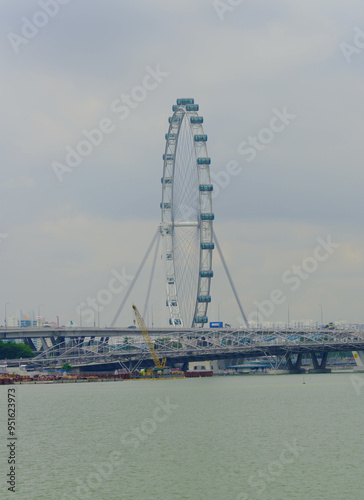 bridge in the port in Singapore