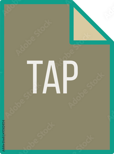 TAP File icon fill crisp corner