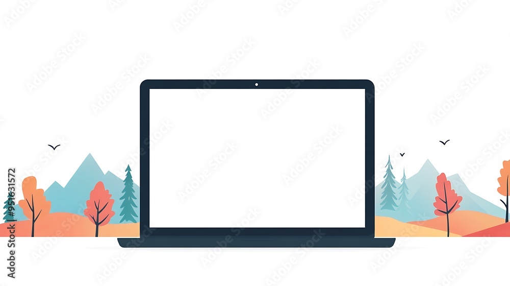 Clean Slate - Blank Web Page on Linux Firefox Browser with Simple Flat Design Clean Slate - Blank Web Page on Linux Firefox Browser with Simple Flat Design