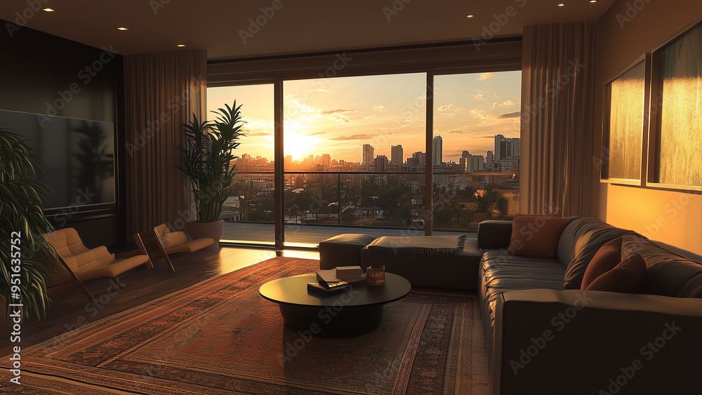 Fototapeta premium Relaxing Urban Living Space