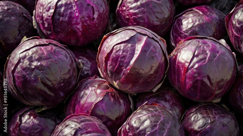Pile of fresh red cabbage vibrant color Pile of fresh red cabbage vibrant color