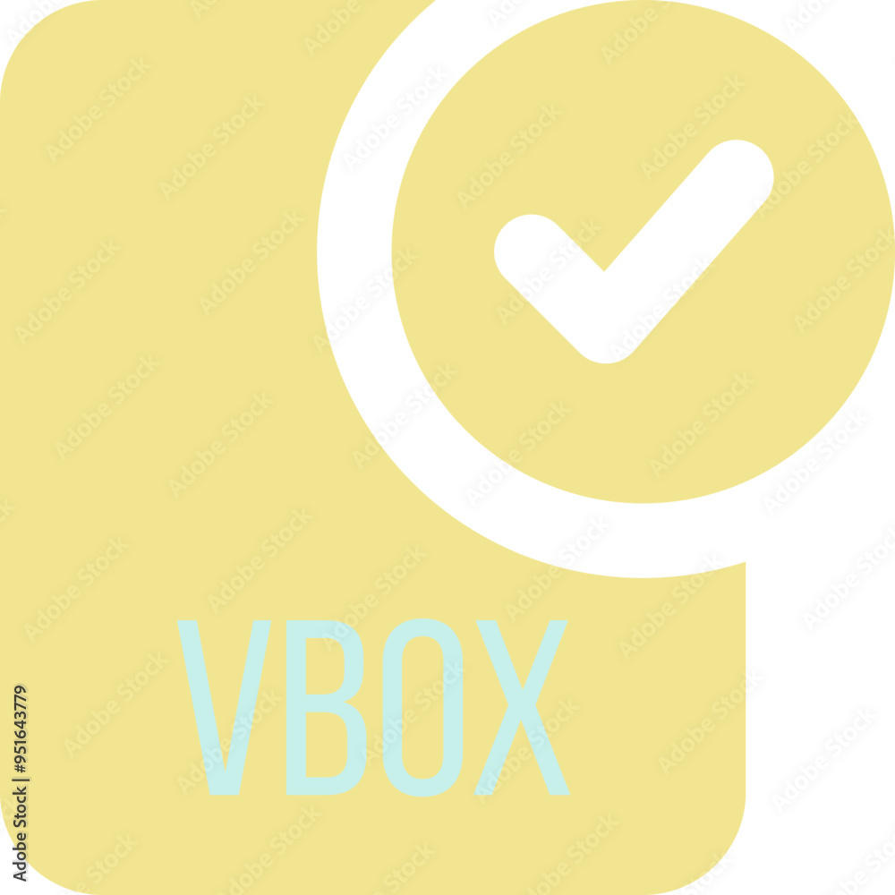 VBOX ip file icon with black checked mark VBOX ip file icon with black checked mark