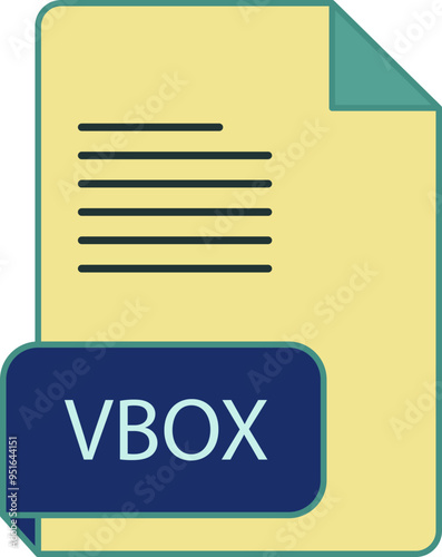 VBOX file extension icon rounded lines and crisp corners