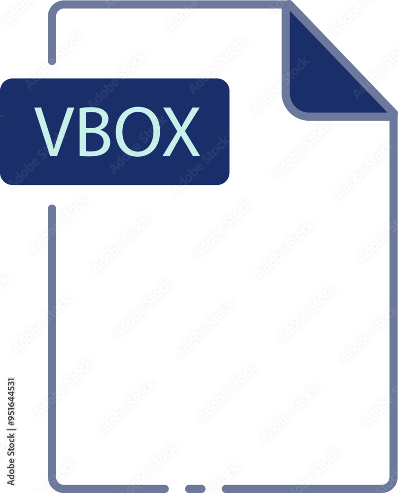 VBOX File format minimal icon outline VBOX File format minimal icon outline