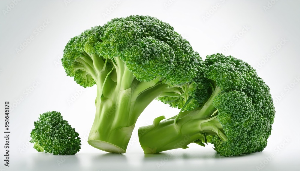 Fresh Broccoli Isolated on White Background. Fresh Broccoli Isolated on White Background.