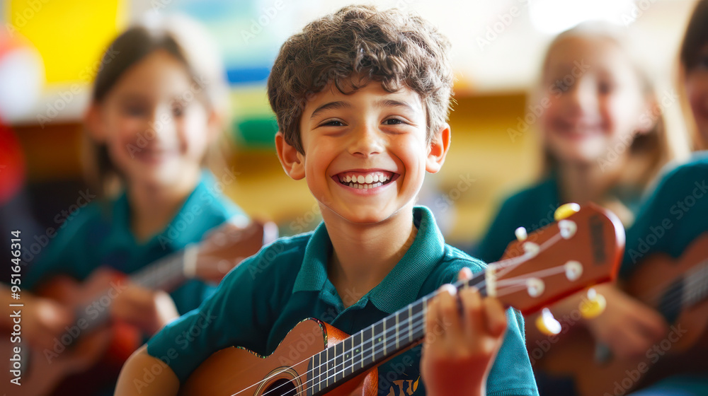 Music Class - Kids learning to play musical instruments, back to school, hd, melodic with copy space Music Class - Kids learning to play musical instruments, back to school, hd, melodic with copy space