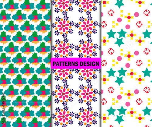 Corporate identity design pattern template
