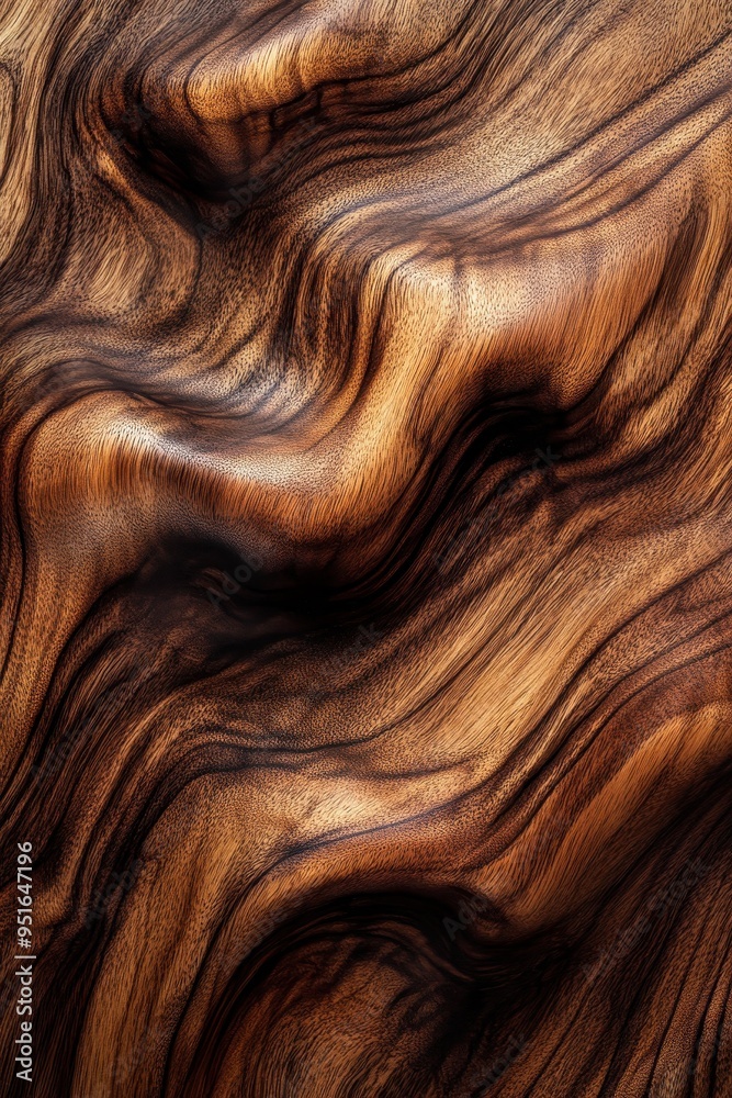 Abstract Wavy Brown Wooden Texture Background. Abstract Wavy Brown Wooden Texture Background.