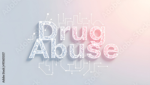 Word writing text Drug Abuse. Business photo showcasing the habitual taking of use of prescription or illegal drugs Information digital technology network connection infographic elements icon isolat photo