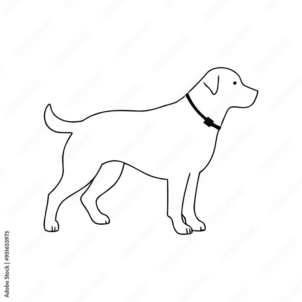 Dog Silhouette illustration With Vector File Dog Silhouette illustration With Vector File