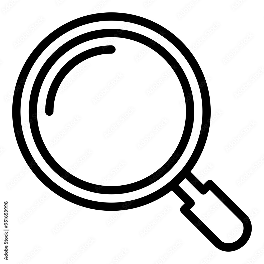 search, find, zoom, magnifier outline icon search, find, zoom, magnifier outline icon