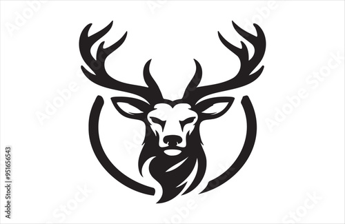 A vector of deer vector design on white background