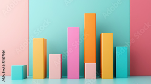 Free Download Data analysis process, abstract charts and graphs, 3D illustration - GFXLoad