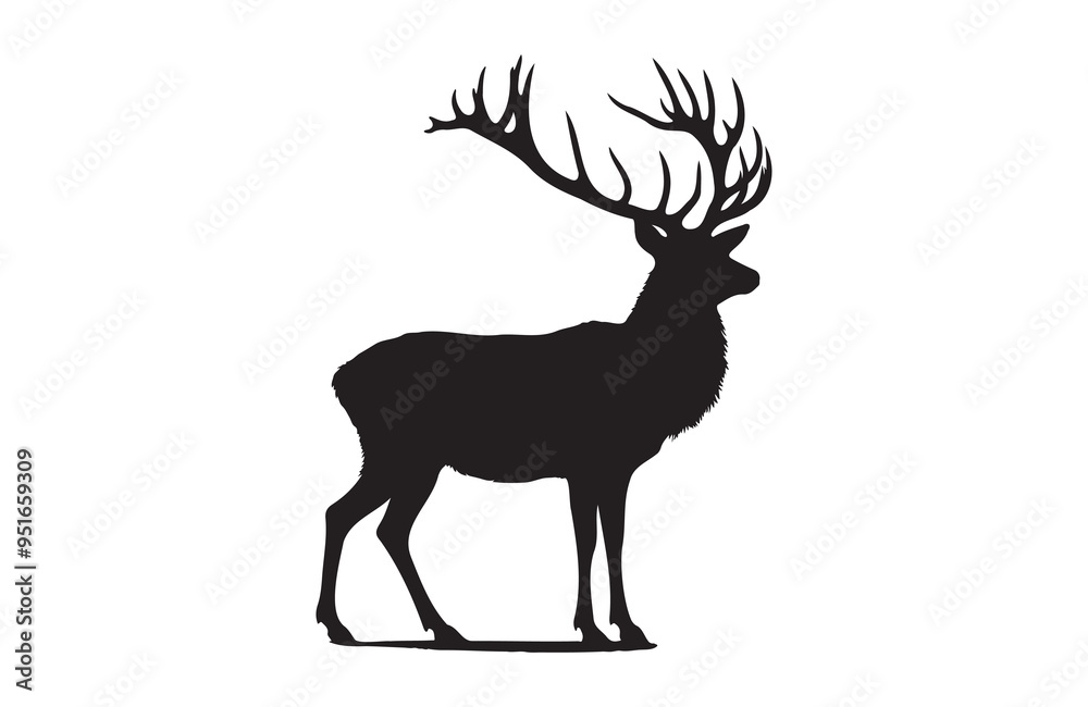 A vector of deer vector design on white background A vector of deer vector design on white background