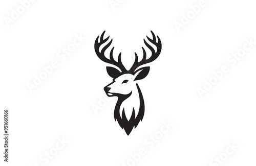 A vector of deer vector design on white background