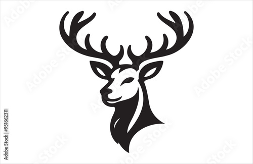 A vector of deer vector design on white background