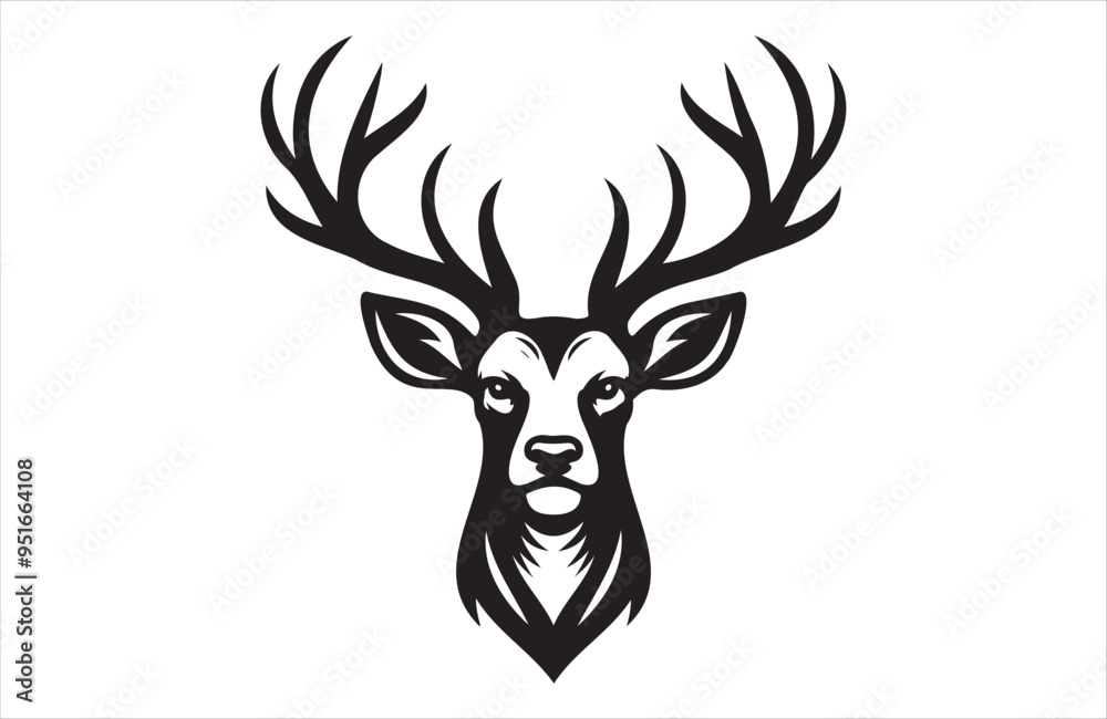 A vector of deer vector design on white background A vector of deer vector design on white background