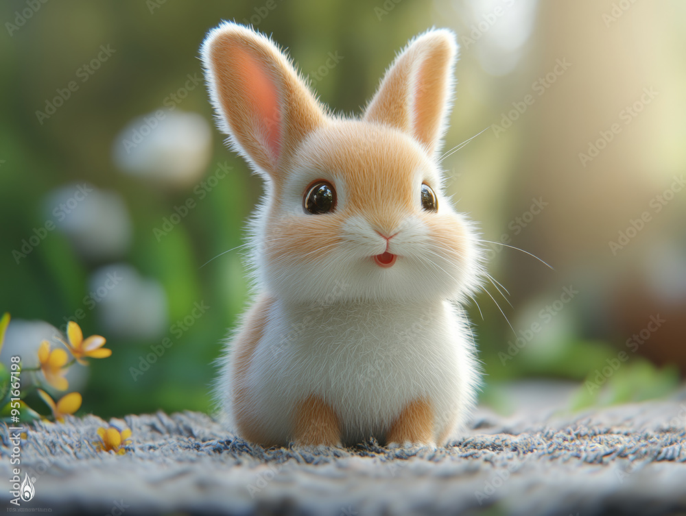Fototapeta premium Cute Rabbit