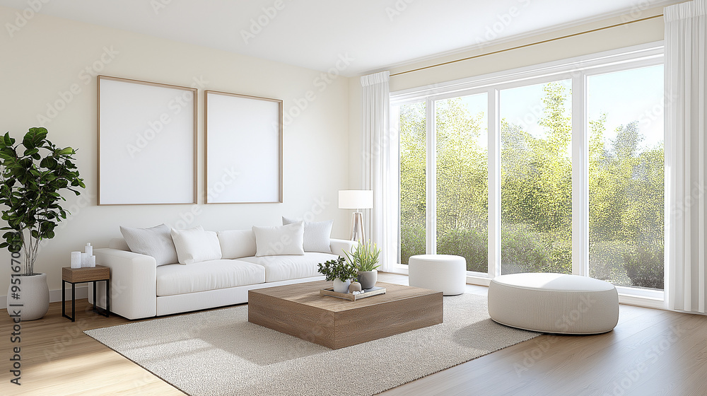 Create a realistic image of a typical American living room with light beige walls, dark hardwood flooring, modern furniture, and a cozy atmosphere. Create a realistic image of a typical American living room with light beige walls, dark hardwood flooring, modern furniture, and a cozy atmosphere.