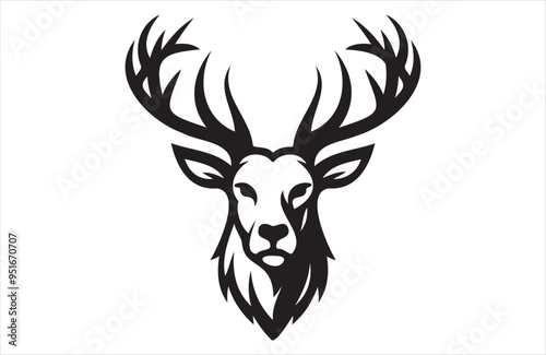 A vector of deer vector design on white background
