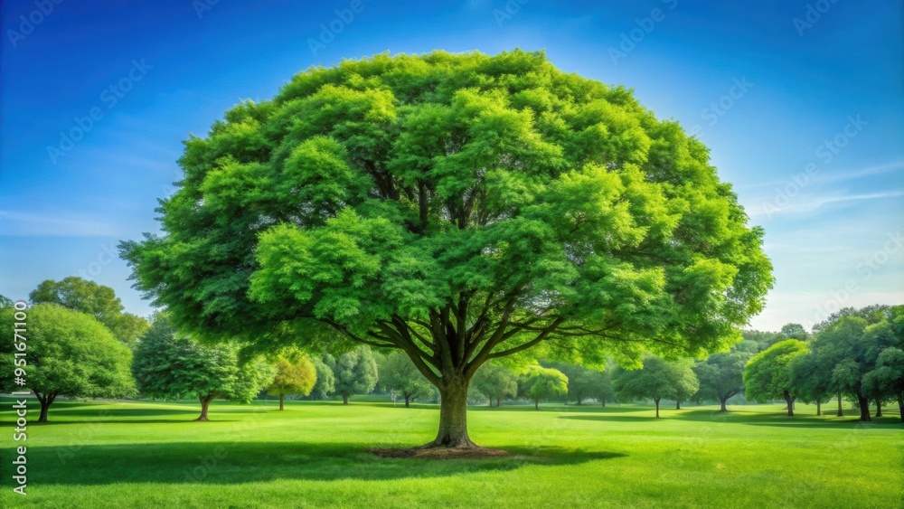 Lush green tree standing tall in the peaceful park setting, tree, park, nature, green, foliage, outdoors, scenery Lush green tree standing tall in the peaceful park setting, tree, park, nature, green, foliage, outdoors, scenery