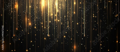Golden Light Streaks Abstract Background