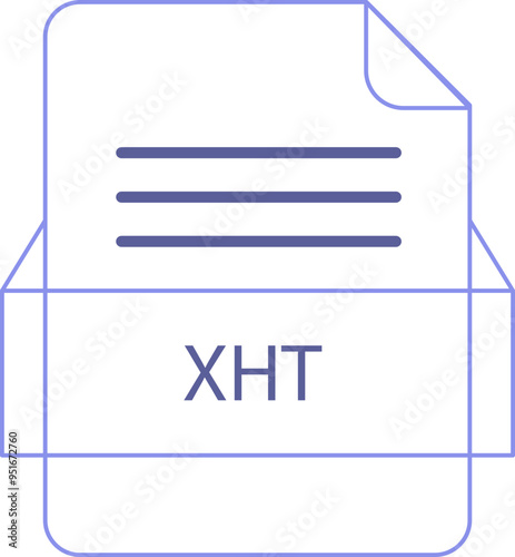 XHT File icon black outline photo