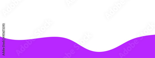 Separator, footer, modern wave divider shape vector illustration