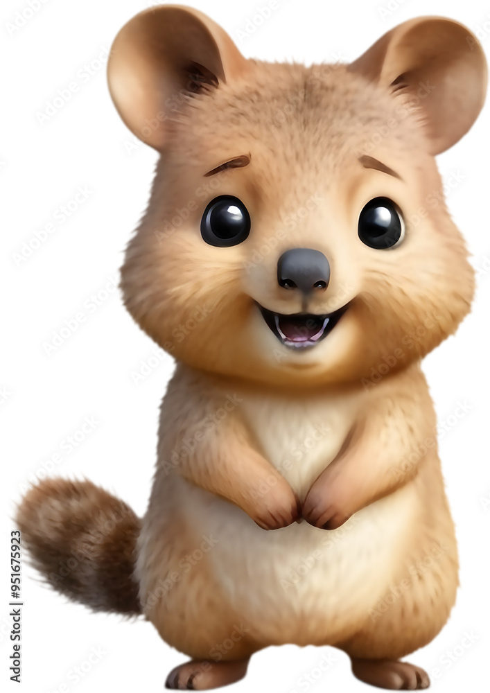 Cute Quokka Cartoon Clipart, Perfect for Kids. Cute Quokka Cartoon Clipart, Perfect for Kids.