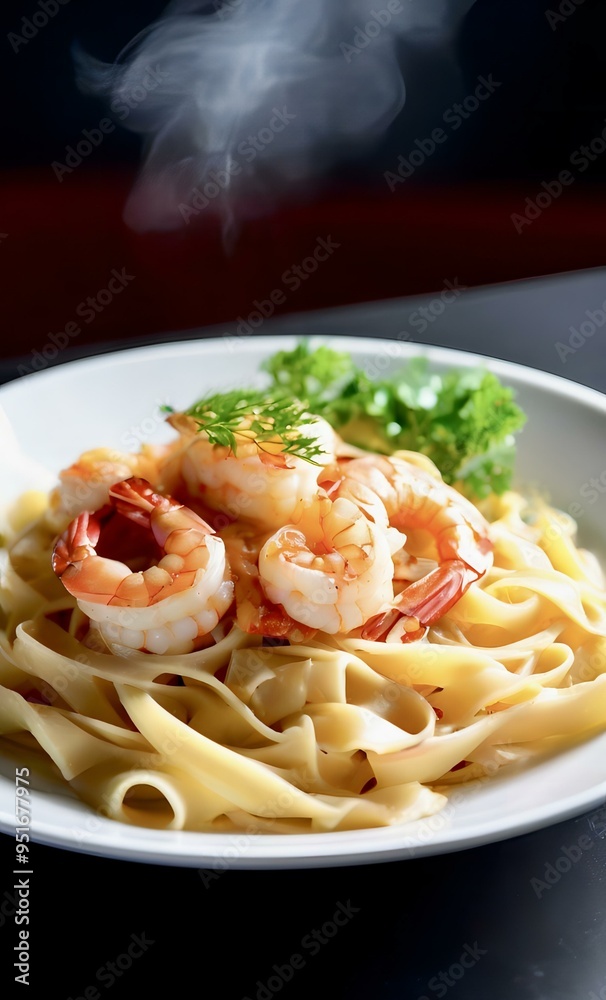Pasta with shrimps Pasta with shrimps