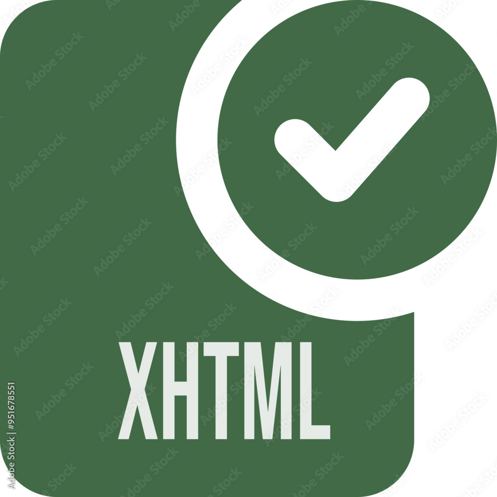XHTML ip file icon with black checked mark XHTML ip file icon with black checked mark