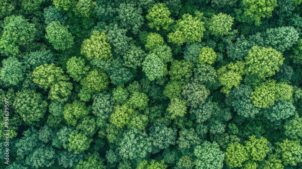 Naklejka premium Sustainability net zero carbon negative forest nature Biodiversity Diversity