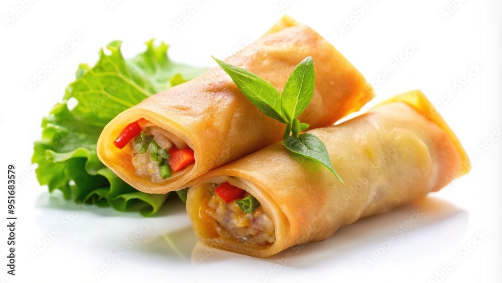 Spring roll isolated on background, Spring roll, appetizer, Asian cuisine, fresh, healthy, food, delicious, vegetarian Spring roll isolated on background, Spring roll, appetizer, Asian cuisine, fresh, healthy, food, delicious, vegetarian