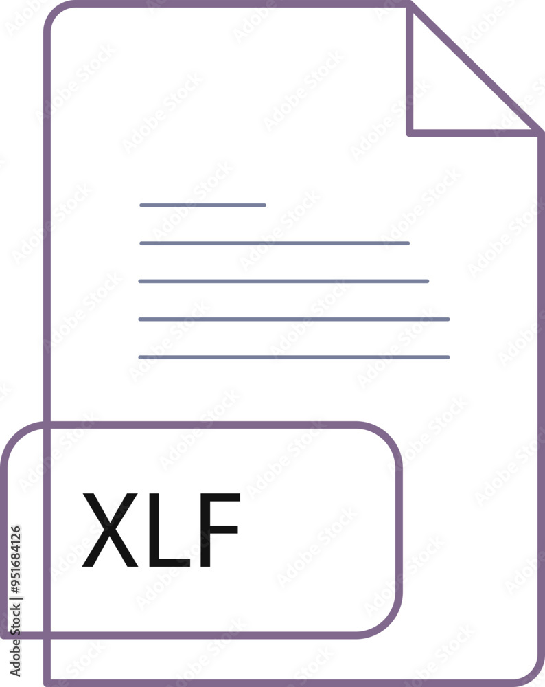 XLF File extension icobn crisp corners thick outline XLF File extension icobn crisp corners thick outline