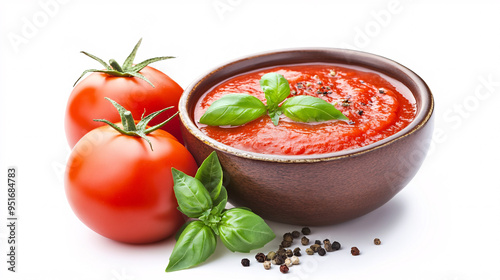Fresh Tomato Sauce with Basil and Peppercorns