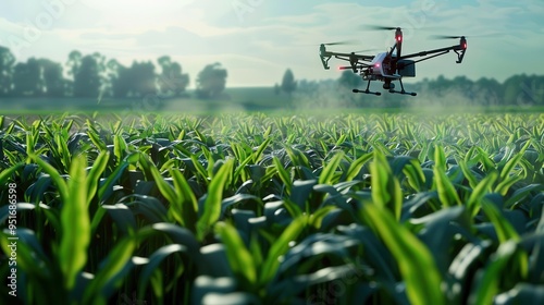 precision agriculture system utilizing ai to optimize crop yields concept illustration photo