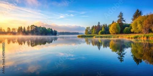 A peaceful morning reflection by the lake, morning, reflection, meditation, tranquility, calm, water, peaceful, nature